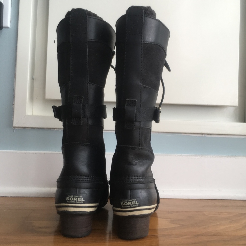 Sorel-Black Tall Waterproof Winter Boots_Photos 2